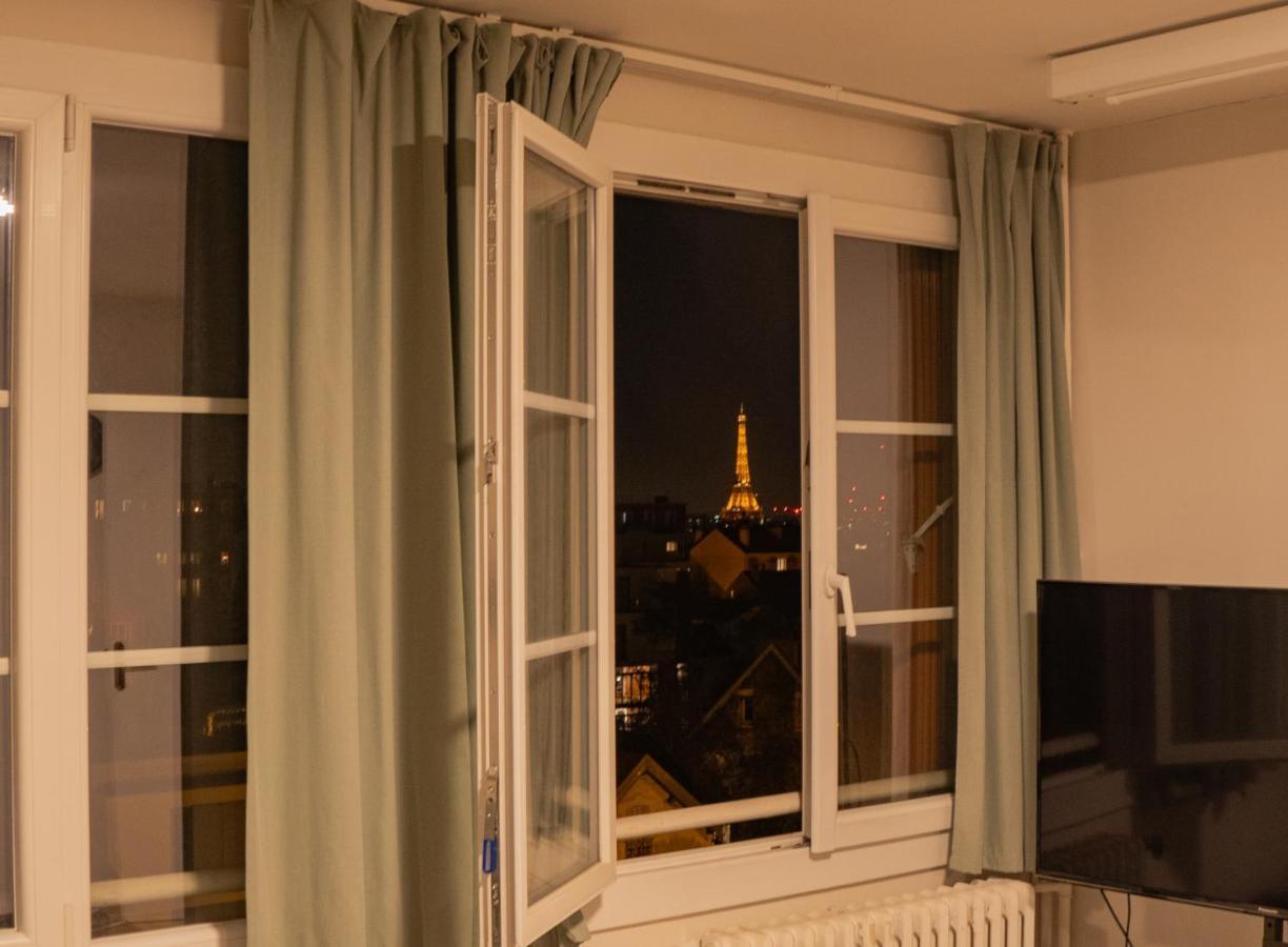 Apartament Joli T2 Proche Du Metro Avec Vue Tour Eiffel Issy-les-Moulineaux Zewnętrze zdjęcie